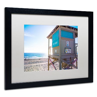 Trademark Fine Art Florida Beach Guard Framed Wall Art
