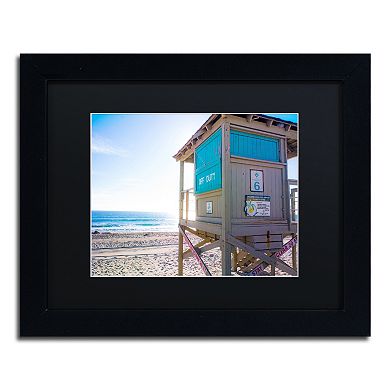 Trademark Fine Art Florida Beach Guard Framed Wall Art
