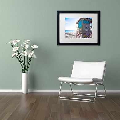 Trademark Fine Art Florida Beach Guard Framed Wall Art