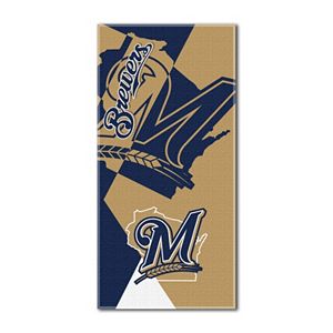 Milwaukee Brewers Puzzle Oversize Beach Towel by Northwest