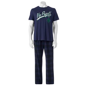 Big & Tall SONOMA Goods for Life Graphic Tee & Lounge Pants Set