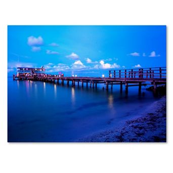 Trademark Fine Art Florida Pier Canvas Wall Art