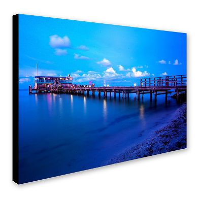 Trademark Fine Art Florida Pier Canvas Wall Art