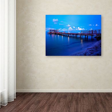 Trademark Fine Art Florida Pier Canvas Wall Art