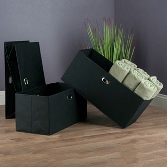 Winsome Torino Folding Storage Basket 3 pc Set