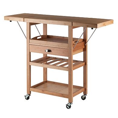 Winsome Barton Rolling Space Saver Bar Cart