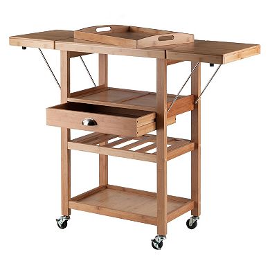 Winsome Barton Rolling Space Saver Bar Cart