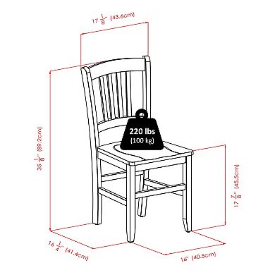 Winsome Madison Dining Chair 2-piece Set