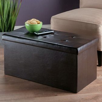 Winsome Ashford Tufted Coffee Table Storage Ottoman