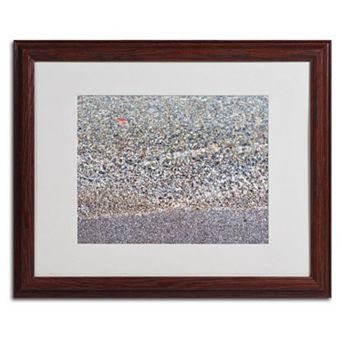 Trademark Fine Art Lakeshore Abstract Dark Finish Framed Wall Art