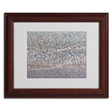 Trademark Fine Art Lakeshore Abstract Dark Finish Framed Wall Art