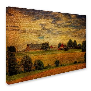 Trademark Fine Art "Summer Farm" Canvas Wall Art