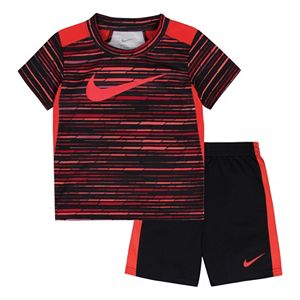 Toddler Boy Nike Predator Sublimated Print Tee & Shorts Set