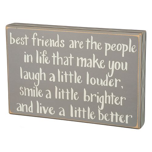 Best Friends Box Sign Wall Decor