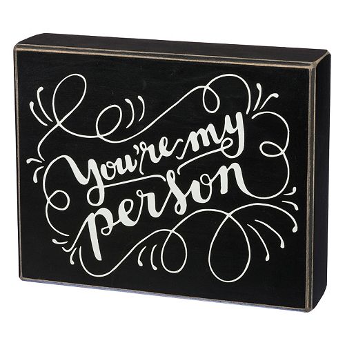 You're My Person Box Sign Wall Decor
