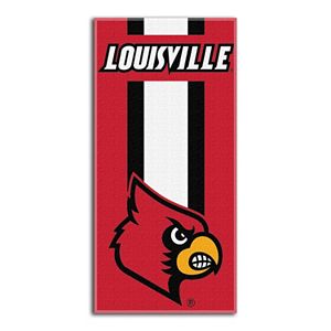 Louisville Cardinals Zone Beach Towel