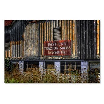 Trademark Fine Art "East End Tractor Sales" Canvas Wall Art