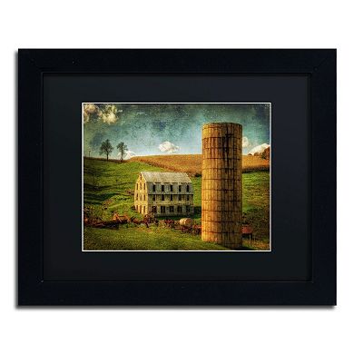 Trademark Fine Art "His Pride and Joy" Matted Black Framed Wall Art