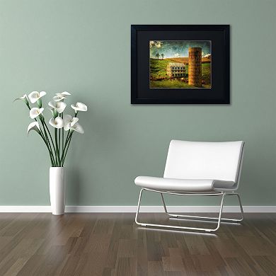 Trademark Fine Art "His Pride and Joy" Matted Black Framed Wall Art