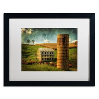 Trademark Fine Art "His Pride and Joy" Matted Black Framed Wall Art