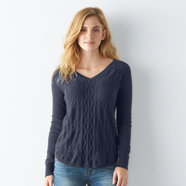 V neck shop sweaters at kohl's