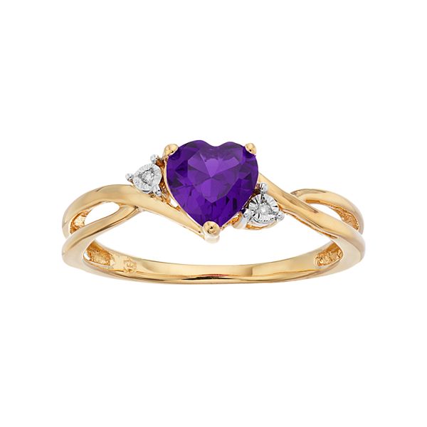 10kt gold amethyst deals ring