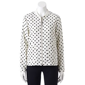 Women's ELLEª Polka-Dot Bomber Jacket