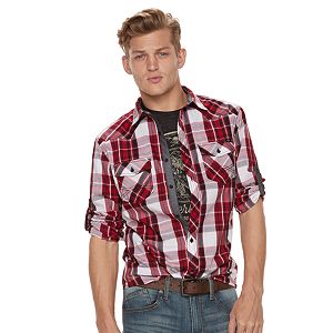 Men's Rock & Republic Plaid Button-Down Shirt