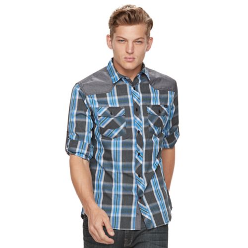 rock and republic plaid shirt