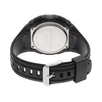 Skechers Men's El Porto Black Silicone Watch