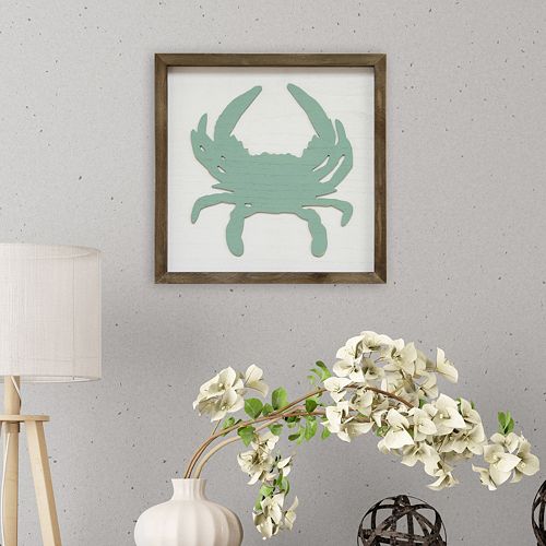 Stratton Home Decor Framed Crab Wall Art
