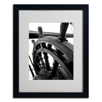 Trademark Fine Art "Masterful Guidance" Matted Black Framed Wall Art