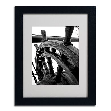Trademark Fine Art "Masterful Guidance" Matted Black Framed Wall Art
