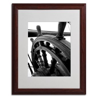 Trademark Fine Art "Masterful Guidance" Matted Wood Finish Framed Wall Art
