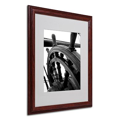 Trademark Fine Art "Masterful Guidance" Matted Wood Finish Framed Wall Art