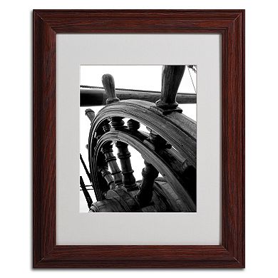 Trademark Fine Art "Masterful Guidance" Matted Wood Finish Framed Wall Art