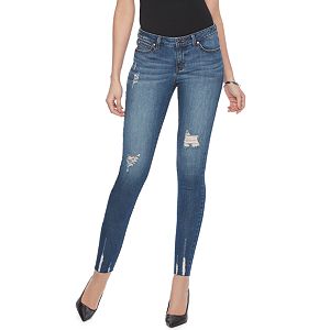 Women's Jennifer Lopez Destructed Skinny Ankle Jeans