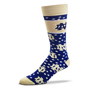 Adult For Bare Feet Notre Dame Fighting Irish Dot Band Crew Socks