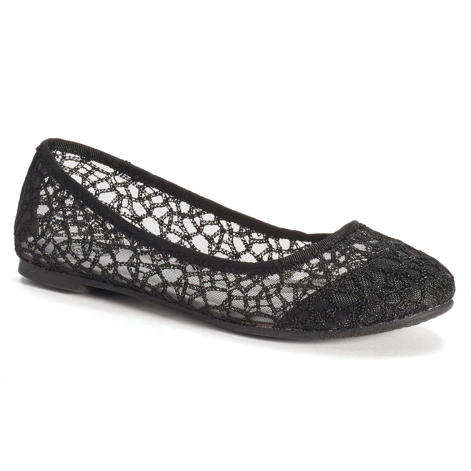 SO® Women's Lace Ballet Flats