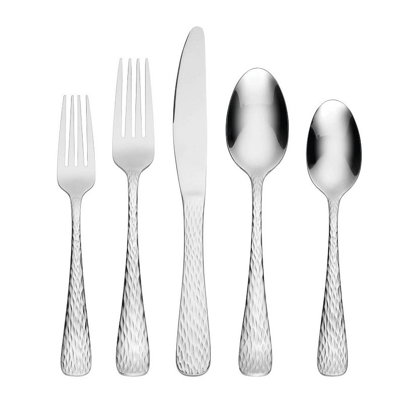 Hampton Forge Melody Hammered 45 pc. Flatware Set, Multicolor