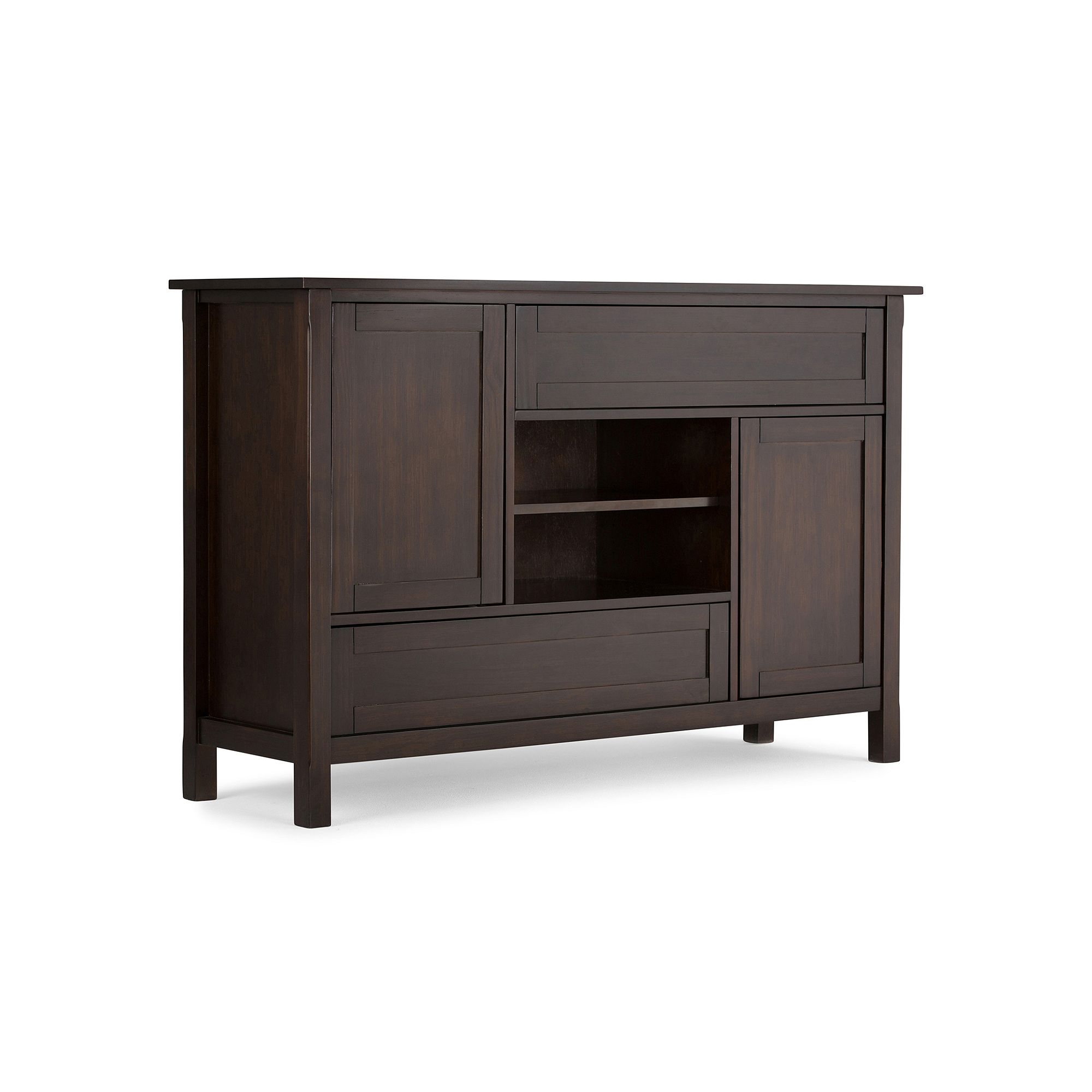 Simpli Home Sidney Tall TV Stand, Dark Brown