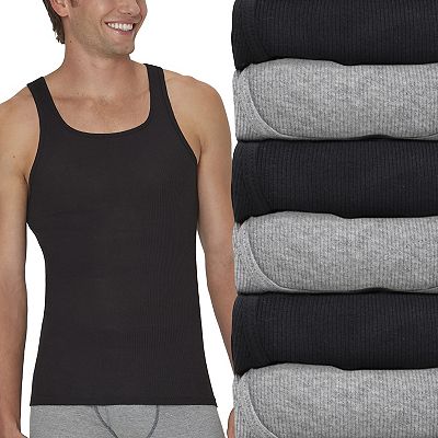Men's Hanes® 6-Pack Ultimate ComfortSoft Tank Undershirt