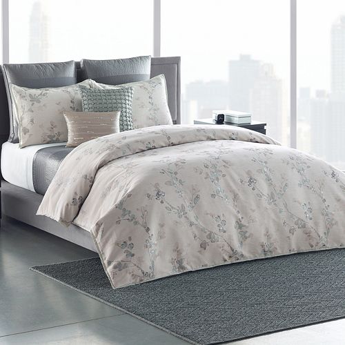 Simply Vera Vera Wang 3 Piece Floral Shadow Comforter Set