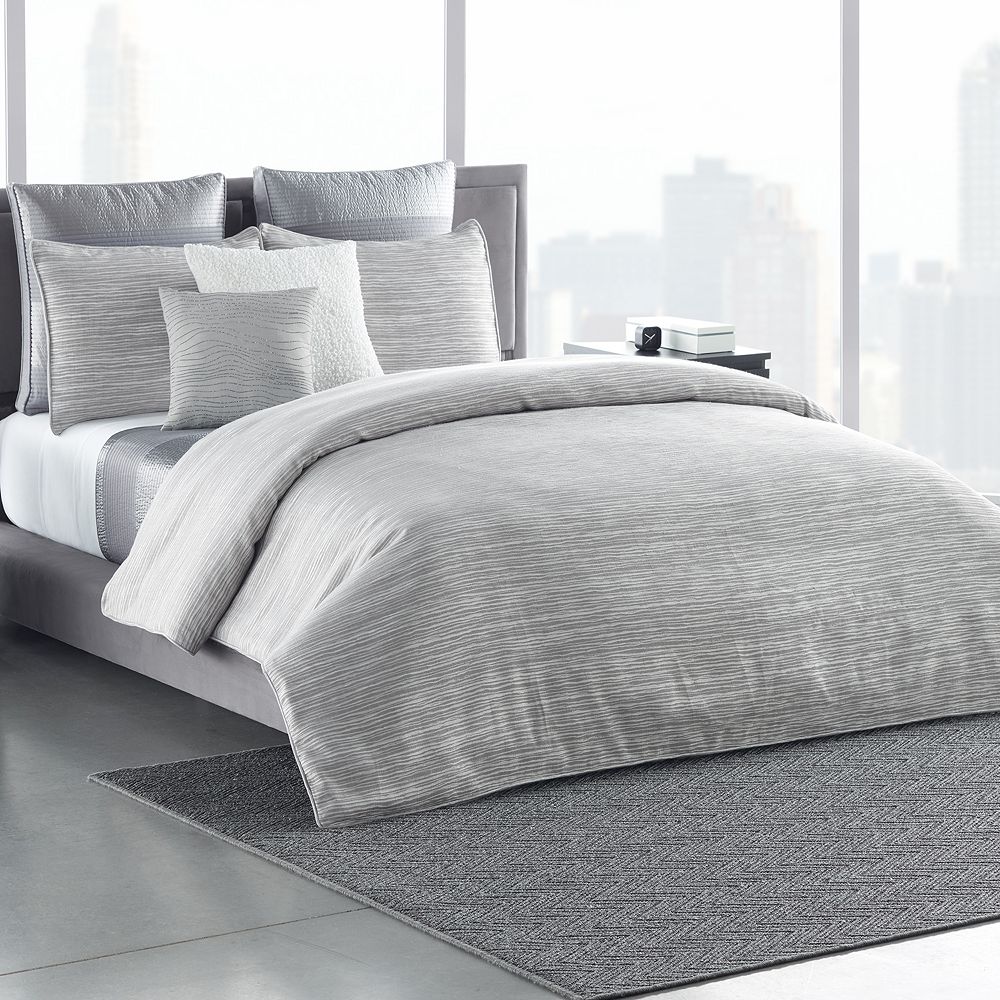 Simply Vera Vera Wang 3 Piece Linework Duvet Cover Set