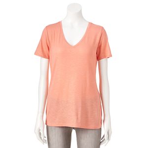 Women's Apt. 9® Essential Glitter V-Neck Tee