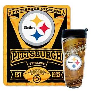 Pittsburgh Steelers Mug N' Snug Throw & Tumbler Set by Northwest