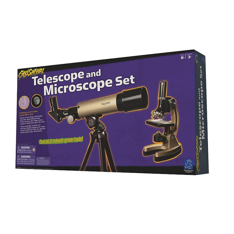 Educational Insights Geosafari Telescope & Microscope Set, Multicolor