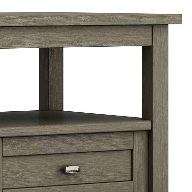 Simpli Home Warm Shaker Gray End Table