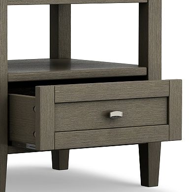 Simpli Home Warm Shaker Gray End Table