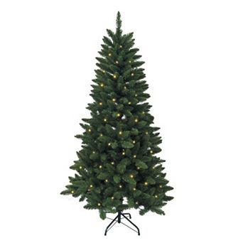 Kurt Adler 4.5-ft. Warm White Pre-Lit Green Pine Christmas Tree